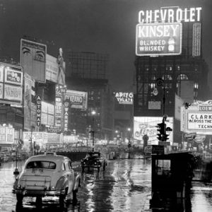 Times Square at Night, NYC, 1951