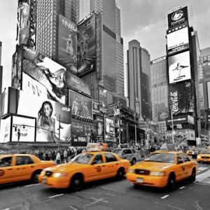 Taxis in Times Square, NYC